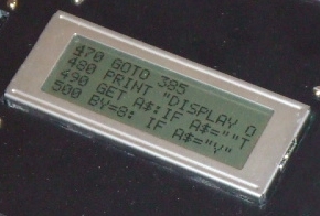 20x04 alphanumeric display